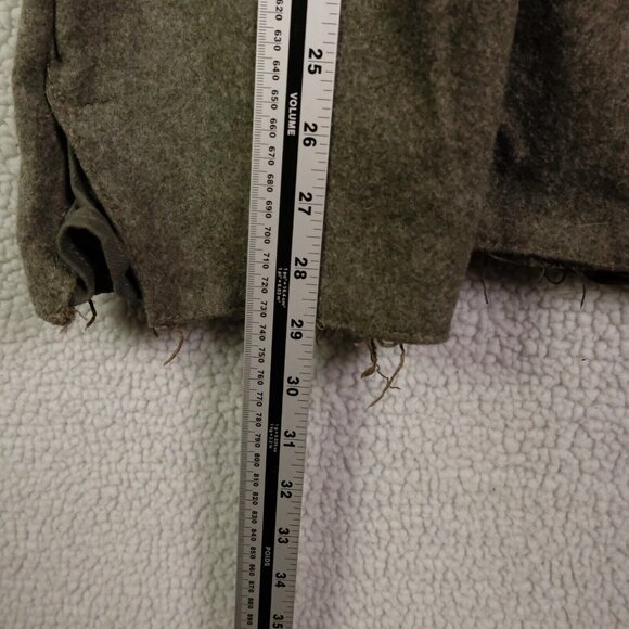 WW2 Pants Mens 30 X 29 Olive Green Wool Heavyweight Slash Pockets 1940 96 - Picture 8 of 12